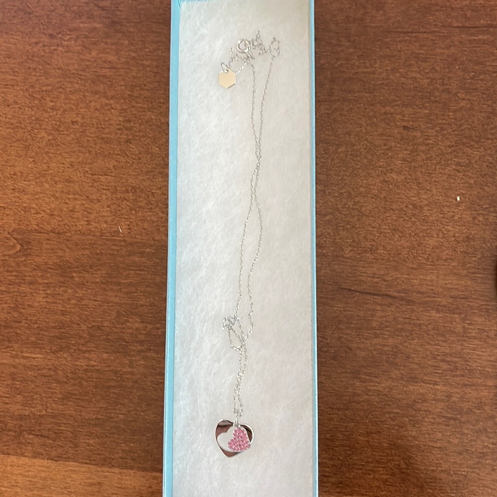Touchstone Pink Heart Necklace